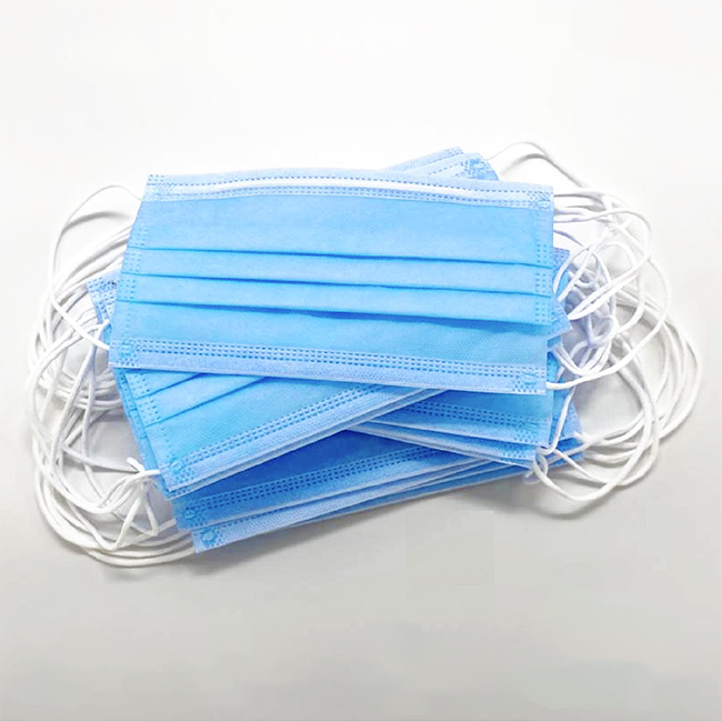 Face Mask -  Surgical Ear Loop with Nose Clip (50 Pcs)