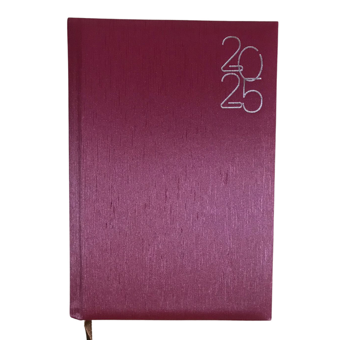 2025 AGENDA SILK FINISH ASSTD COLOR GOLD, MAROON, BLACK & BLUE