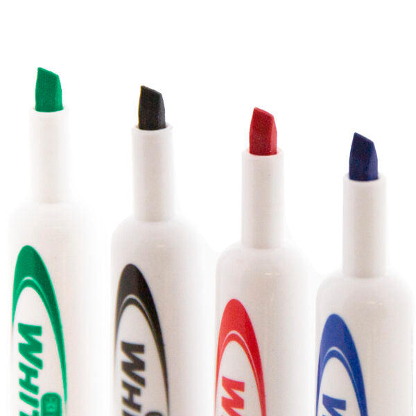 Dry Erase Marker Chisel Tip Asstd Colors 4/Pk #1257