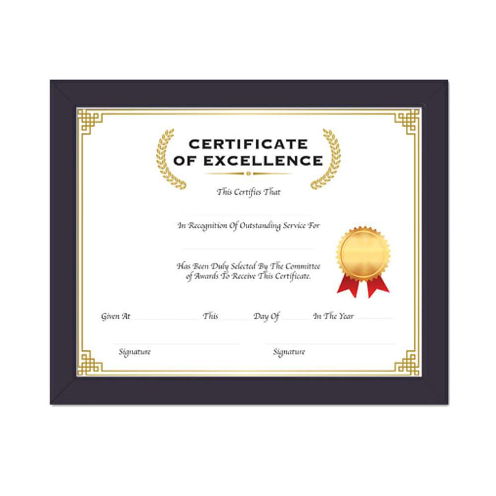 Glass Cover Multipurpose Certificate Frame 11″ X 14″ #1404