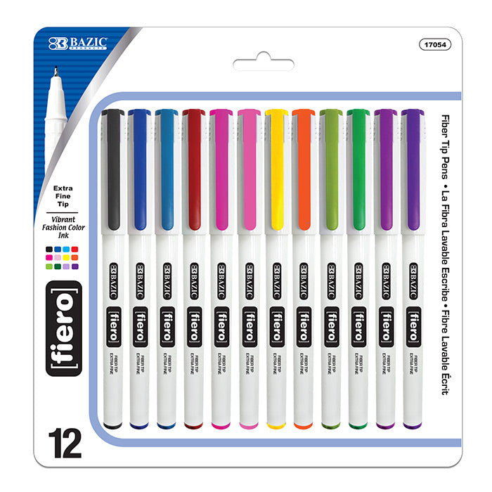 MARKERS FINE FELT 12CT COLORS-FIERO