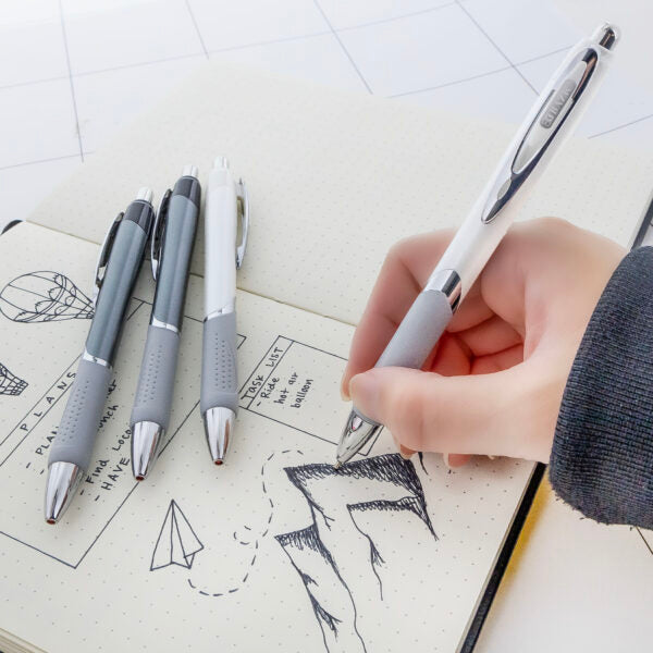 Ciel Chroma FUSE Tech Ink Retractable Pen w/ Rubberized Barrel & Metal Clip (2/Pack) #1727