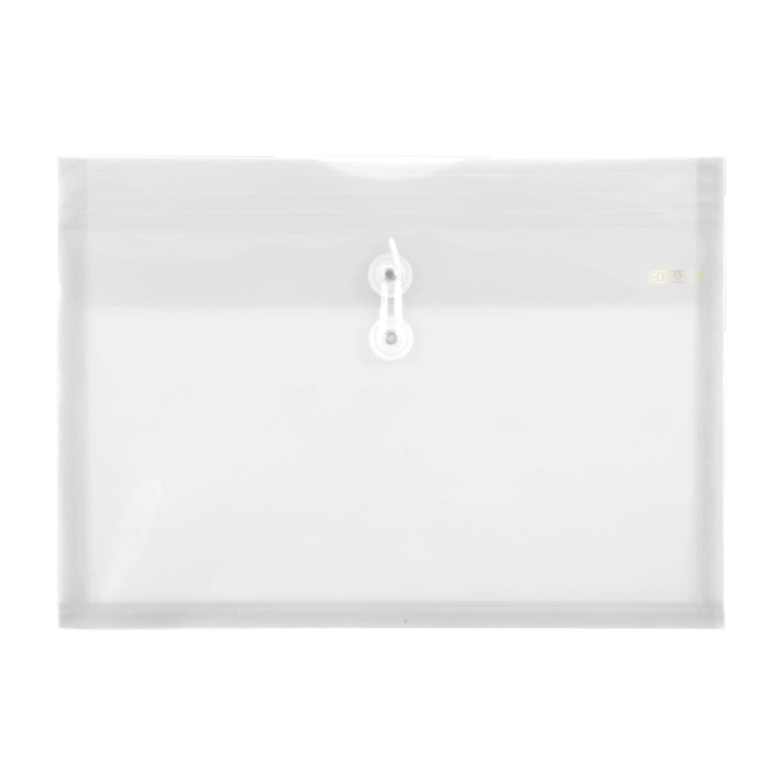 Document Holder Clear Side Loading A4/Letter Size String Envelope w/ PDQ #2155