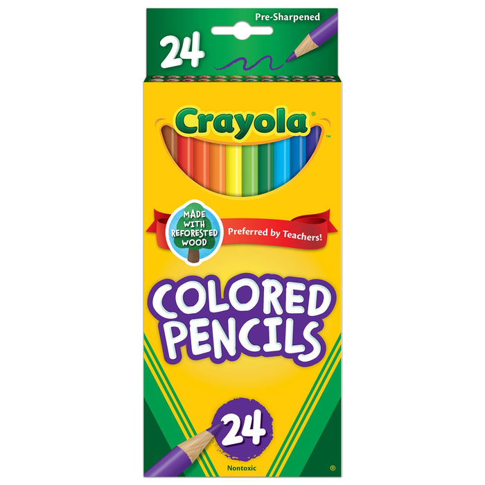 CRAYOLA COLORED PENCILS 24CT