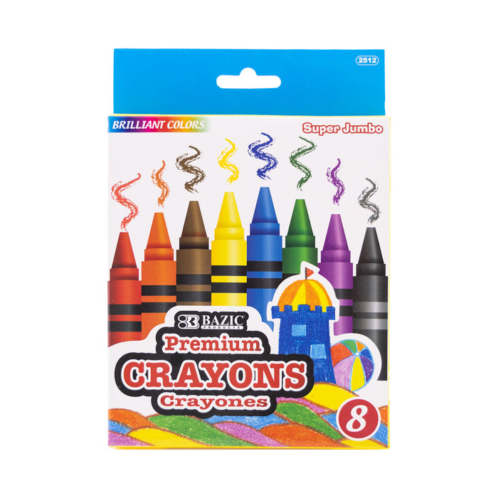 Bazic Crayons Jumbo 18Ct #2512