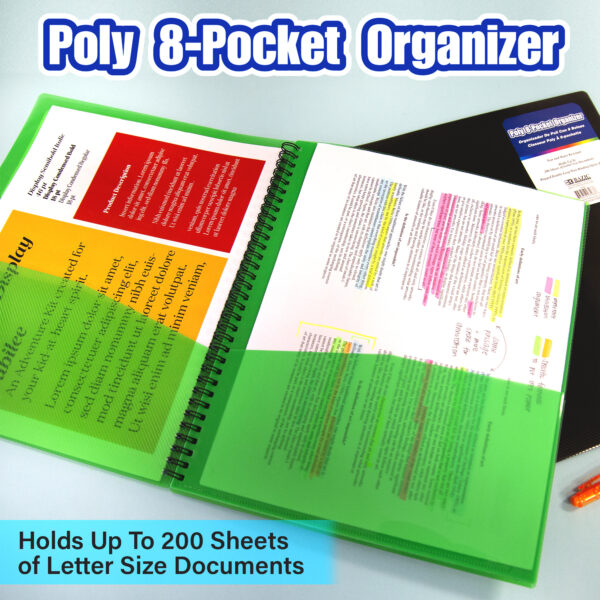Poly 8 Pocket Organizer #3163