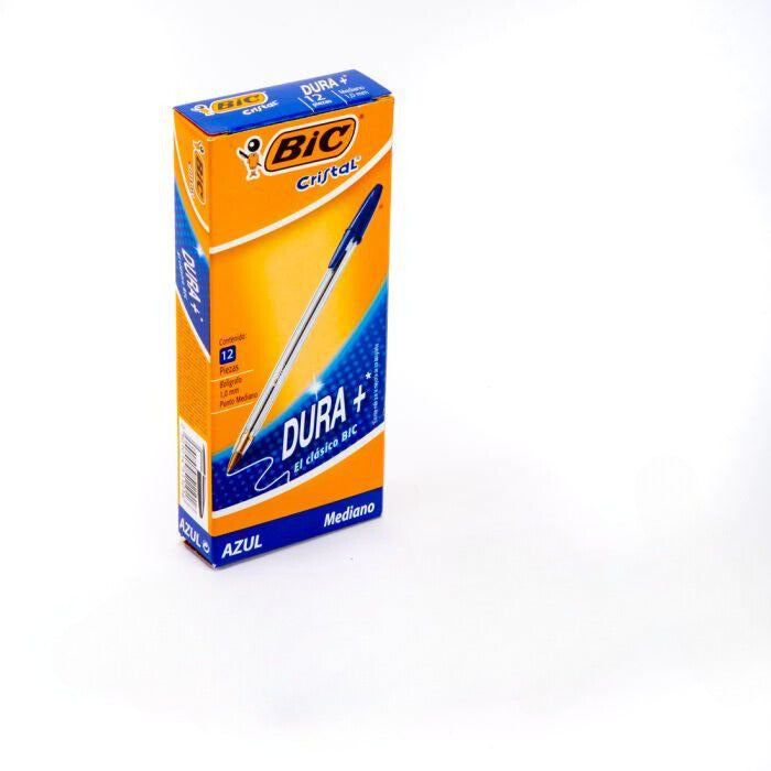 Bic 12 Piece Stick Blue Pens