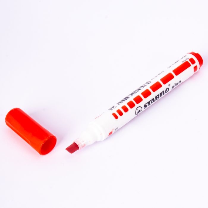 DRY ERASE MARKER RED CHISEL TIP-STABILO