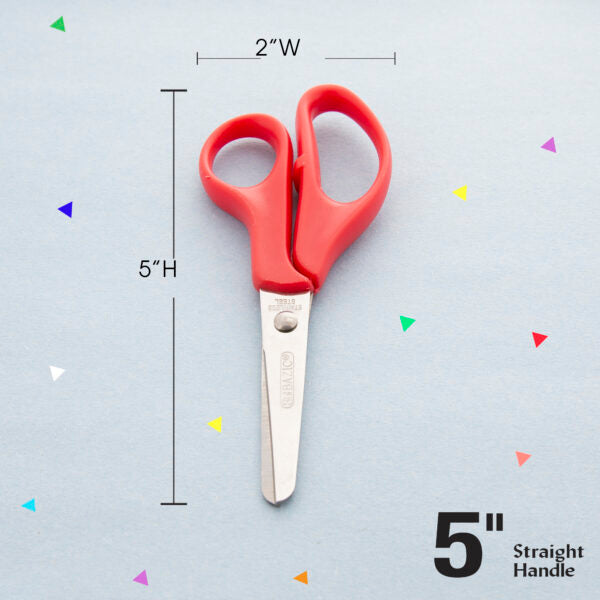 School Scissors 5" Blunt Tip Bazic #4430