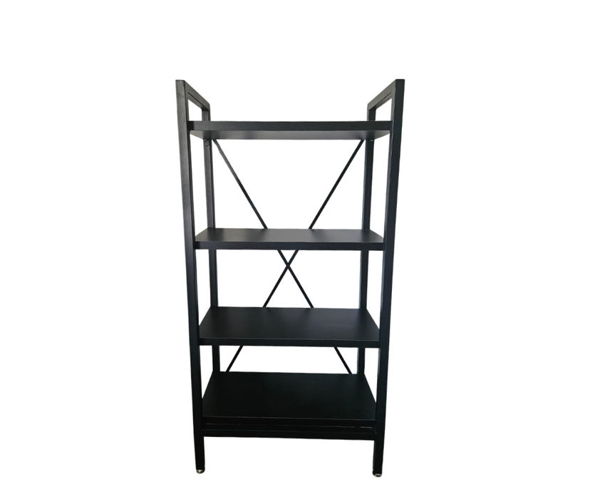 BOOK SHELVES METAL FRAME - 4 MELAMINE PANELS
