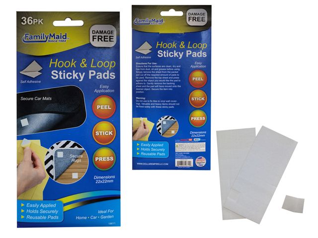 Sticky Pads Hook & Loop