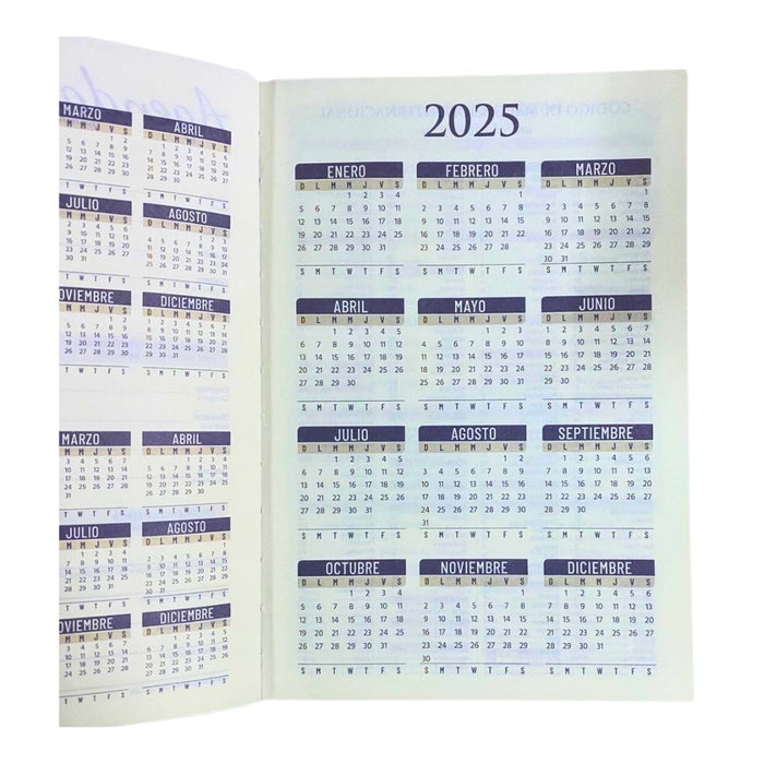 2025 AGENDA W/ YEAR TAB ASSTD COLOR MAROON, BLUE & BLACK