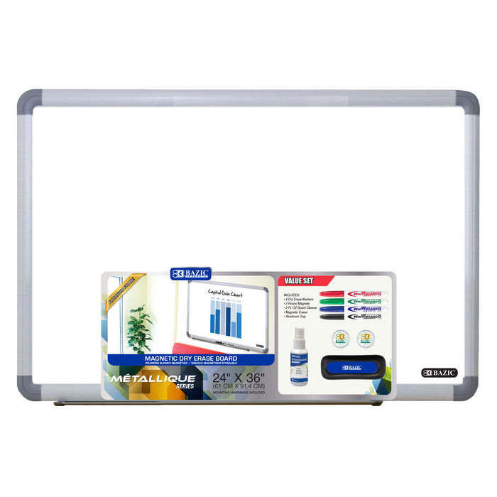 White Board Aluminium Frame Magnetic Dry Erase Board 24X36 6050