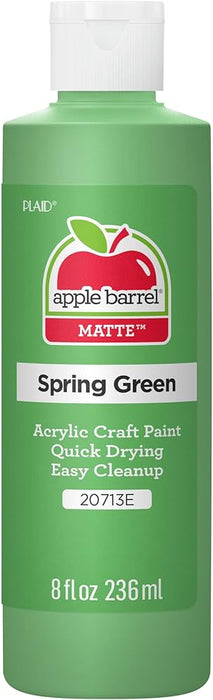 ACRYLIC CRAFT PAINT 8oz MATTE SPRING GREEN - APPLE BARREL