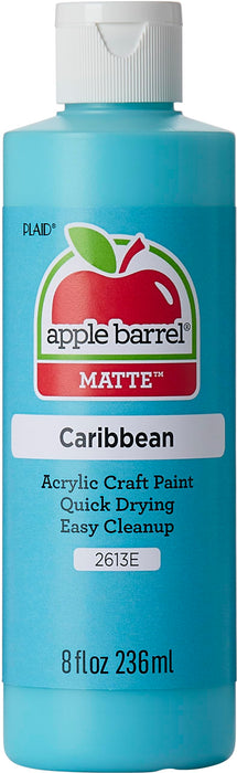 ACRYLIC CRAFT PAINT 8oz MATTE CARIBBEAN - APPLE BARREL