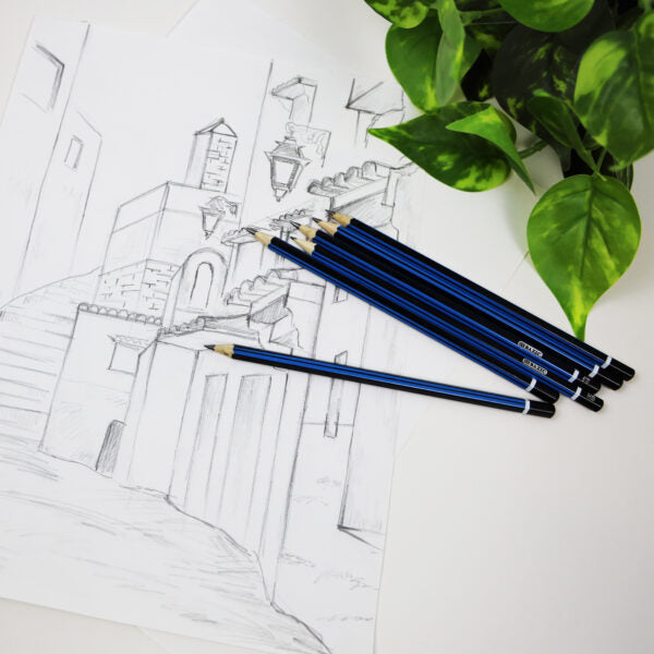 Bazic Drawing And Sketching Pencils (6Ct) #744