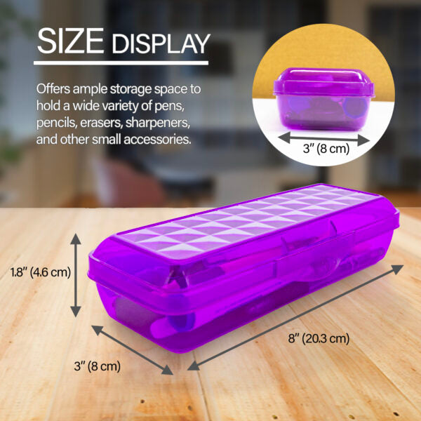 Pencil Case Assorted Lucent" #835