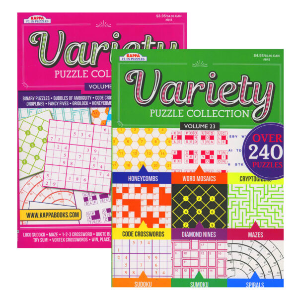 Puzzles &amp; Games KAPPA Variety Book #844