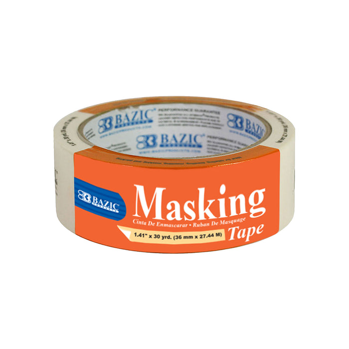 Masking Tape 1.41"x30 Yards Bazic 953