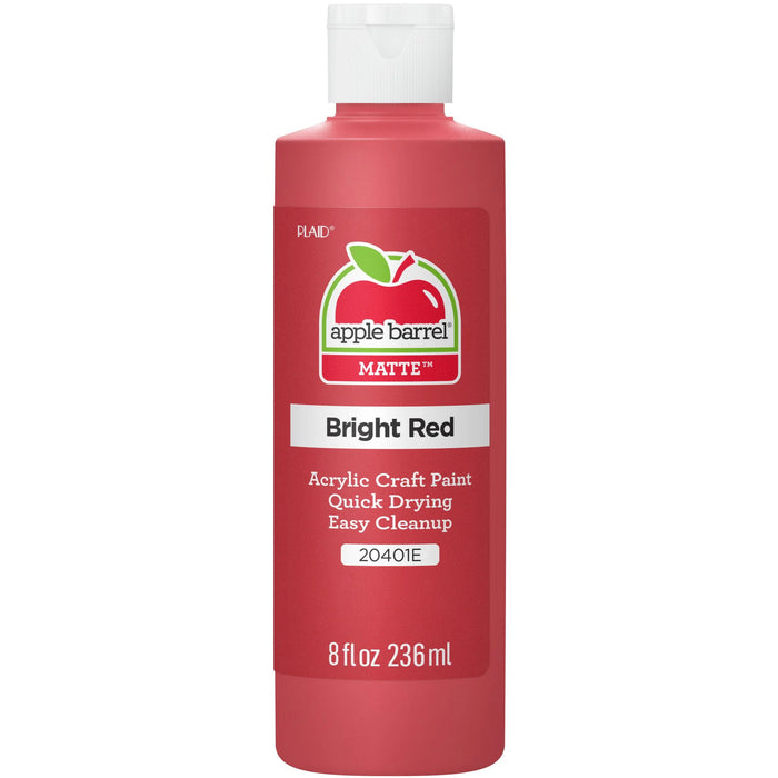 ACRYLIC 8oz MATTE BRIGHT RED - APPLE BARREL
