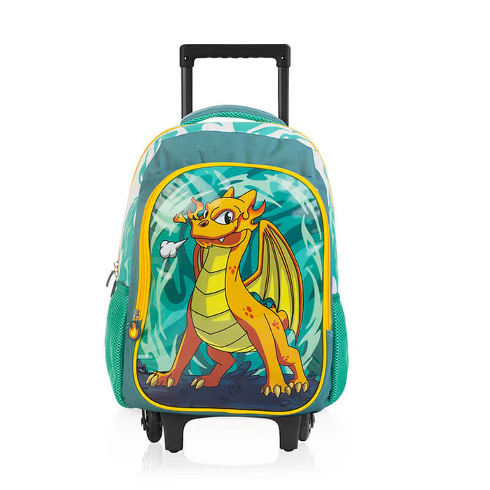 BACKPACK MASTER TROLLEY KIDS DRAGON WITH WHEELS