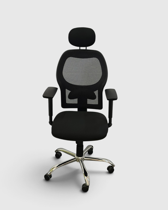 OFFICE CHAIR  MESH BLACK STAR PLUS + FREE HEADREST