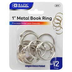 Loose Leaf Rings 1 12Pc #211