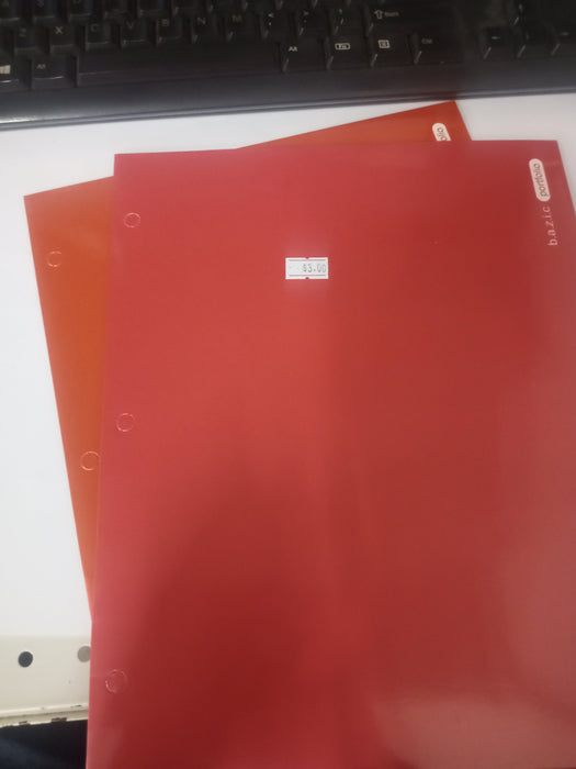 FOLDER 2 POCKET METALIC PORTFOLIOS BAZIC #2176