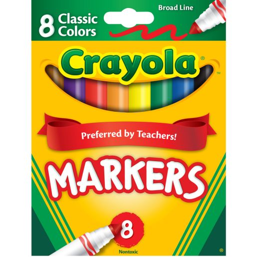 Crayola Classic Marker 8Ct Broad 587708