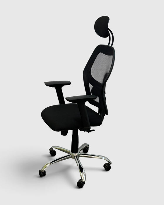 OFFICE CHAIR  MESH BLACK STAR PLUS + FREE HEADREST