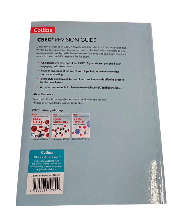 CONCISE REVISION COURSE CSEC PHYSICS BY PETER DeFREITAS-COLLINS