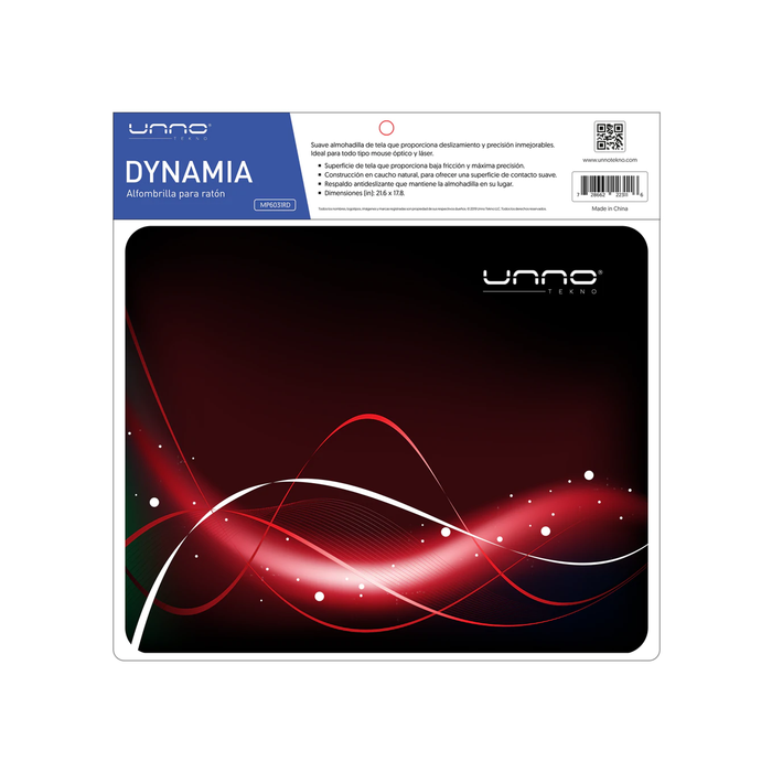 MOUSE PAD UNNO TEKNO DYNAMIA RED