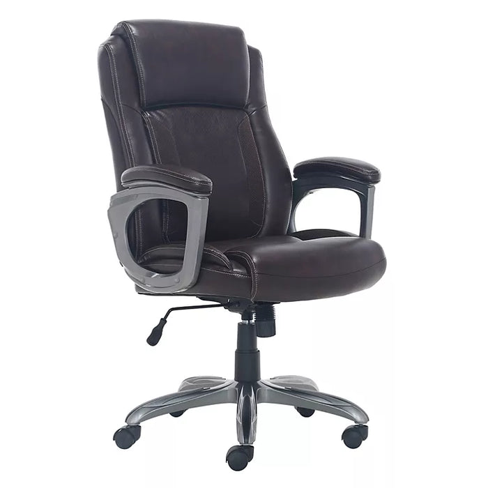 Serta Managers Chair with Memory Foam Brown