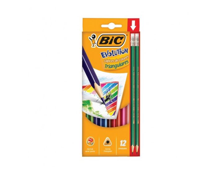 Colored Pencil Kids Triangular Bic