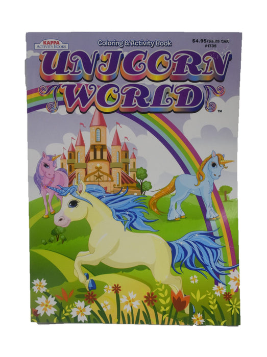 Kappa Unicorn World 80Pg Coloring & Activity Book #73300