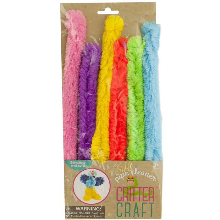 Critter Craft Stem Fuzzy Pipe Cleaner 6Pc