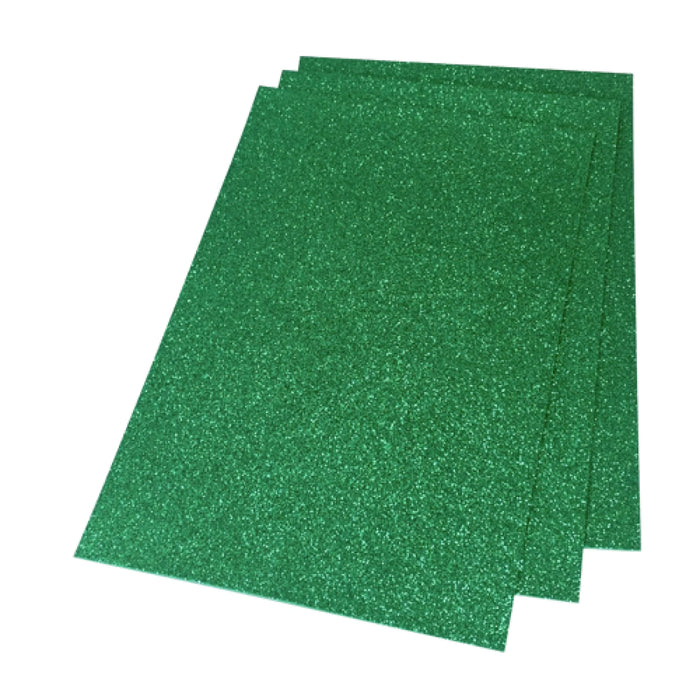 Foamy Glitters Med Green  Letter Studmark-Gl18