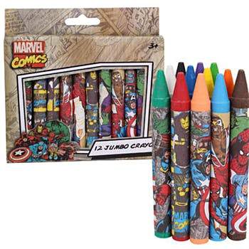Marvel Jumbo Crayons (12Ct)