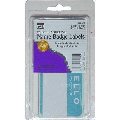 Cli Name Badge Labels (25Ct)