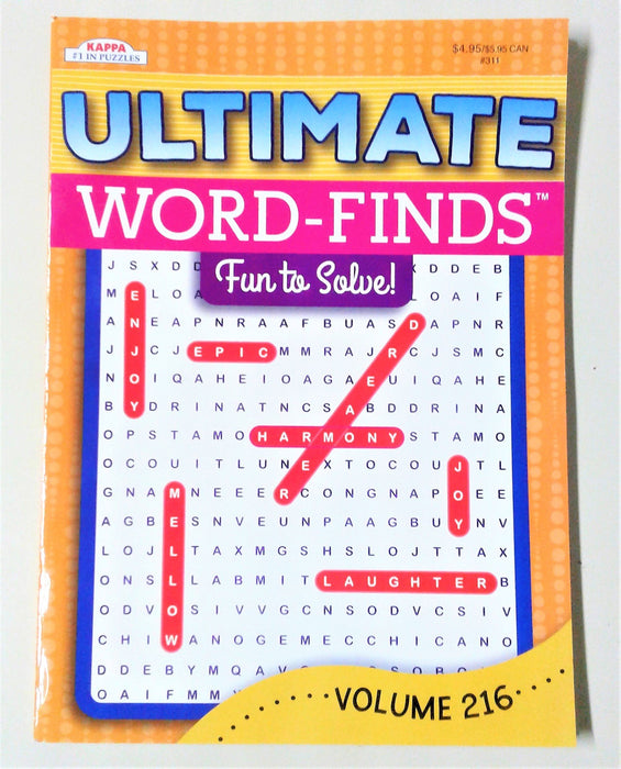 Kappa Ultimate Word Find Puzzle Bk #311