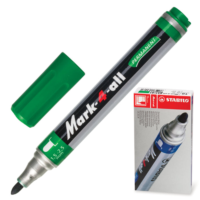 Markers Bullet Tip Green -Stabilo