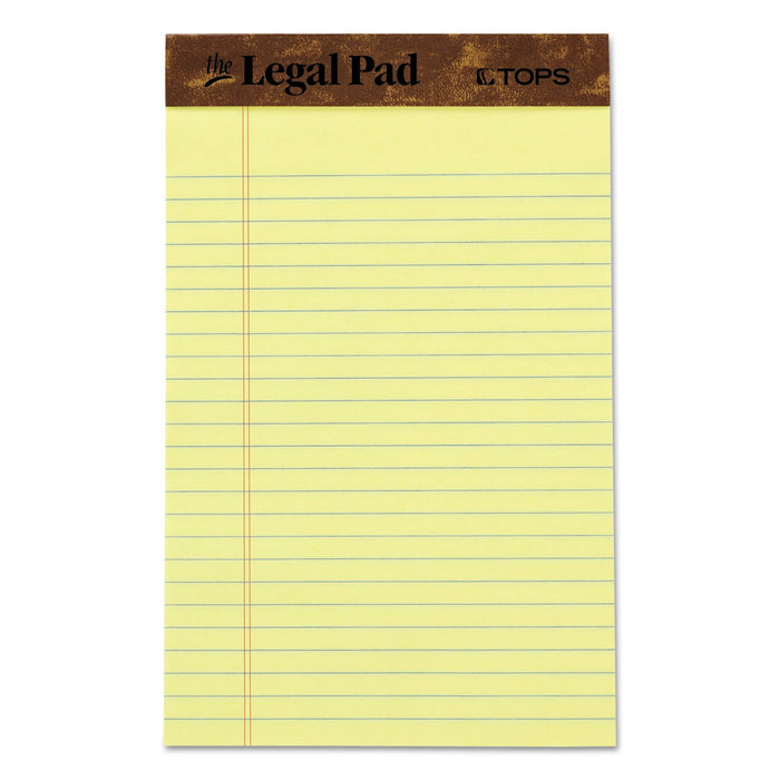 Legal Pad Jr 5X8 Yellow Tops