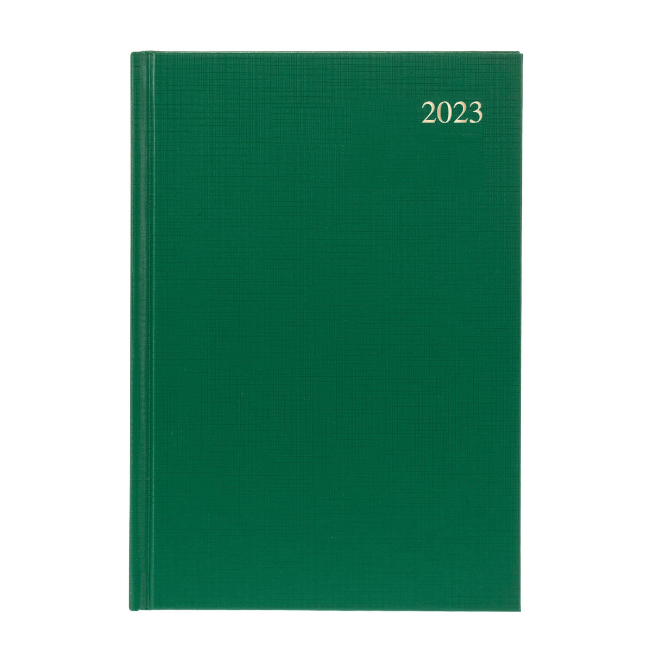 ESSENTIAL 2023 DIARIES / COLLINS A5 GREEN