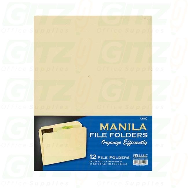 Manilla Folder 12Ct #3100