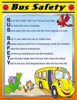 Wall Chart Bus Safety