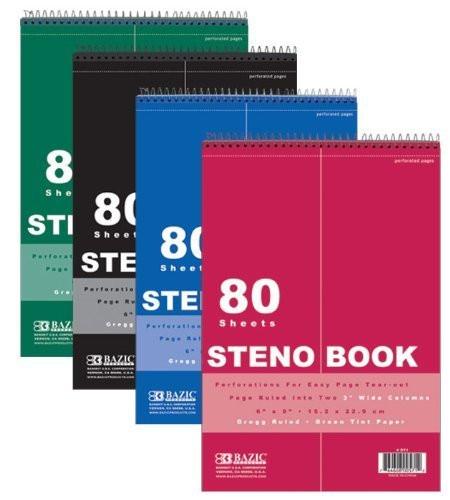 Steno Book 6X9  Bazic 80Ct 571