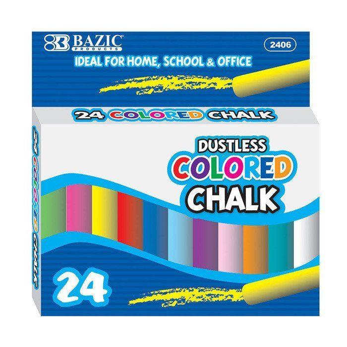 Chalk Dustless Color 24Ct#2406