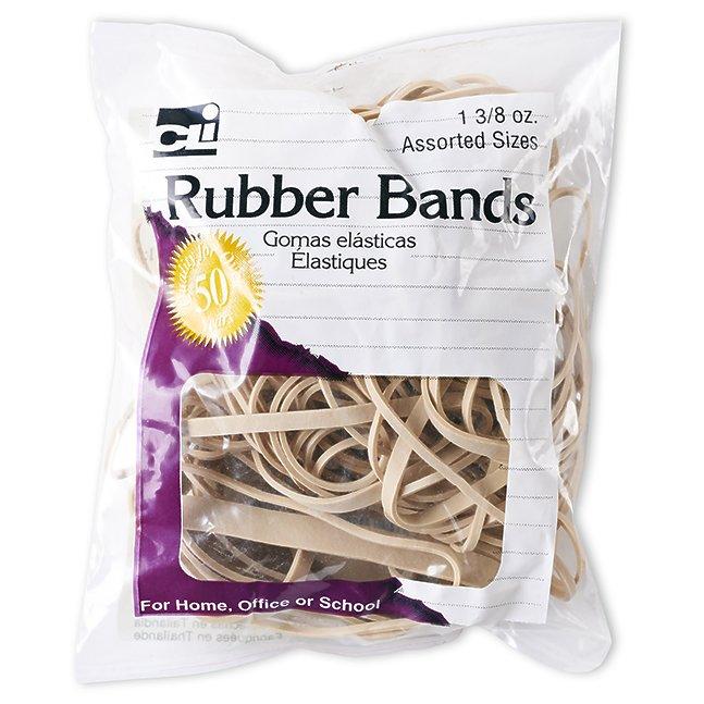 Rubber Bands 3/8 Oz Bags Assorted