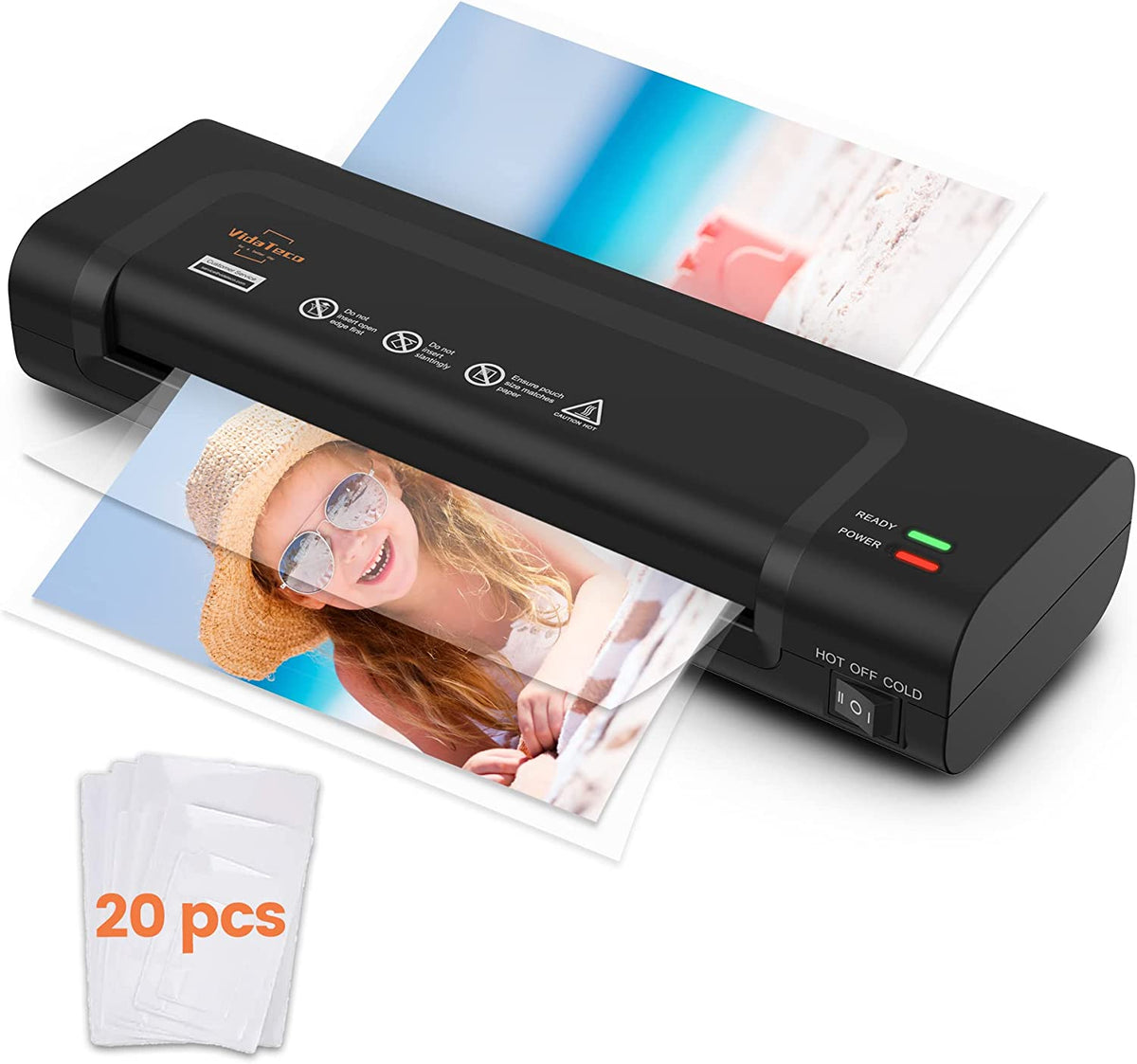 LAMINATOR VIDA TECO BLK THERMAL & COLD A4 — GITZ Office Supplies