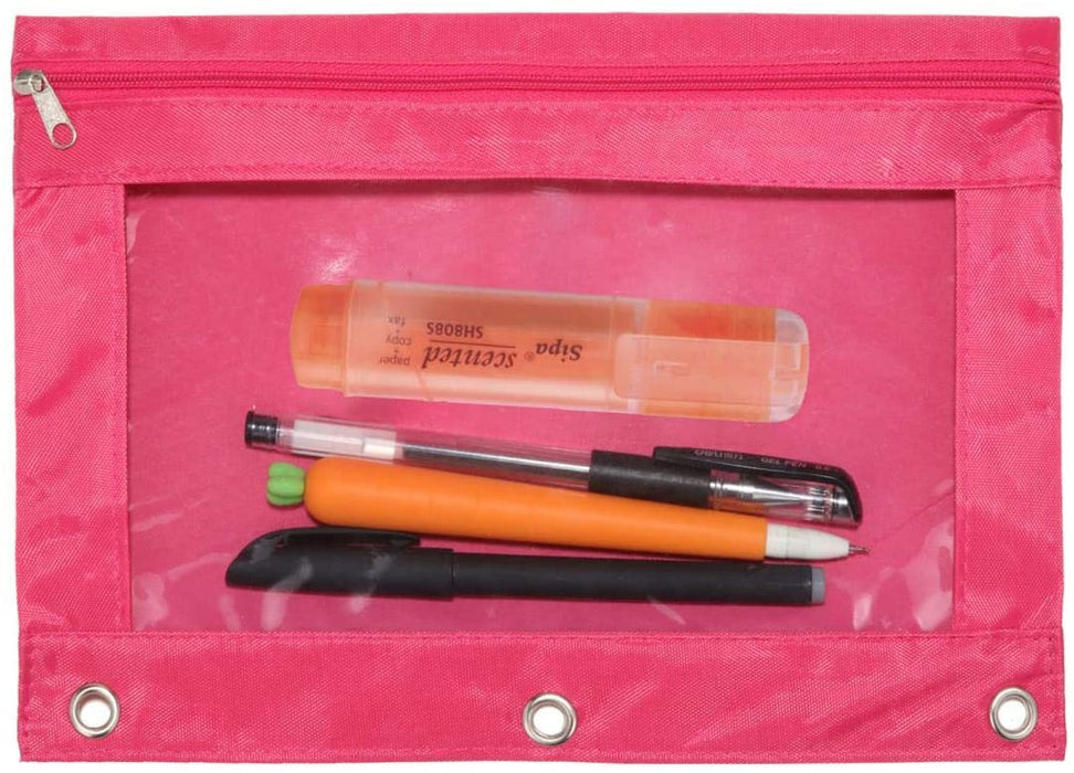 Pencil Pouch Large 9-1/4X4-1/2 -Pink